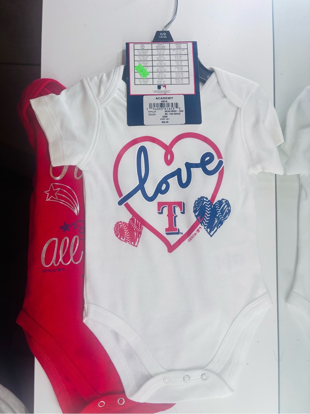 Kids White 'Love T' Heart Graphic One-Piece Bodysuit